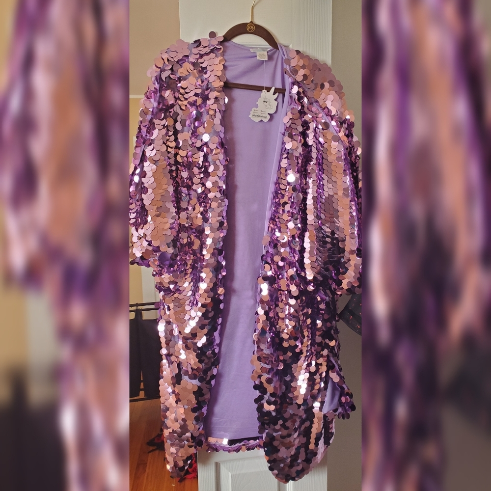 Purple Sequins Komono